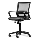 Silla Oficina Link Ergonomica Negra Soporte Lumbar Giratoria