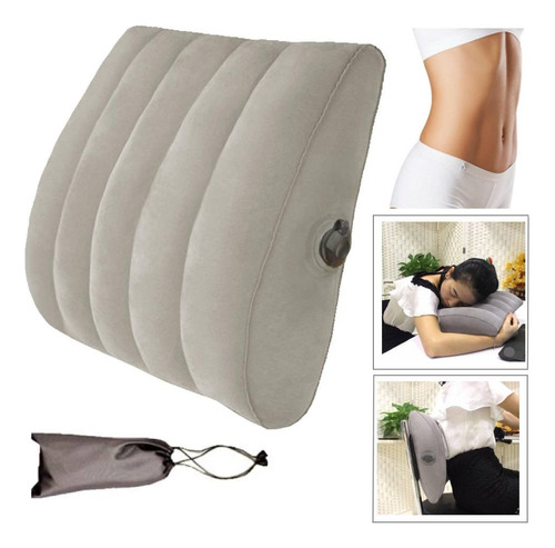 Almohada Para Coche Con Memoria Lumbar De Viaje Plegable