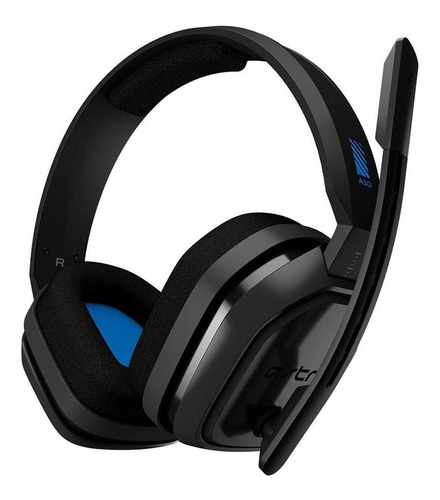 Headset Gamer Astro A10 Preto E Azul Com Fio - Multiplatafor