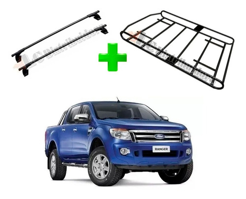 Barra Porta Equipaje Ford Ranger 2012 A 2020 + Parrilla Dk