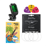 Encordado Ukelele Aquila Super Nylgut Afinador Puas Manual