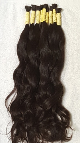 Cabelo Humano 100% Natural/mega Hair De 60cm 50 Gramas Cor Castanho