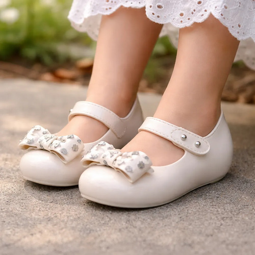 Flats Mini Melissa Ultragirl Sweet Con Moño Para Bebés
