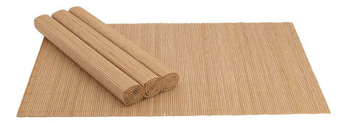Jogo Americano Bambu Cru Com 4 Unidades - Mimo Style