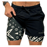 Short Deportivo Ecologico 2 En 1 Bali Hombre Konko