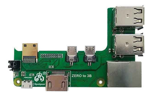 Placa De Expansão Zero A Pi3 Para Raspberry Pi Zero 2w A 3b