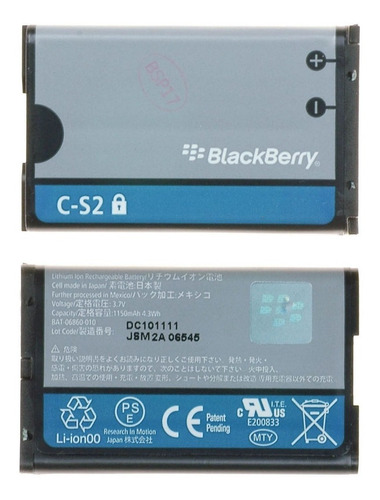 Bateria Original Blackberry 8520 9300 C S2  Envio En El Dia