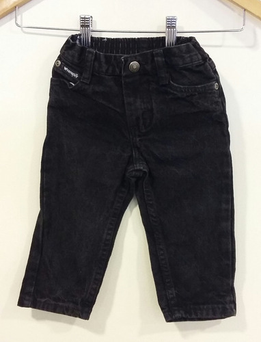 Pantalón Jeans Infantil Wrangler Negro Talle S Loc