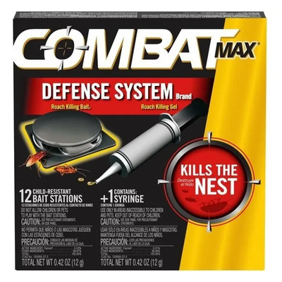 Repelente Ultrasónico Para Plagas Combat Max Cucarachas Cebos + Jeringa | Envío gratis