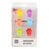 Set 6 Marcadores De Copas Multicolor