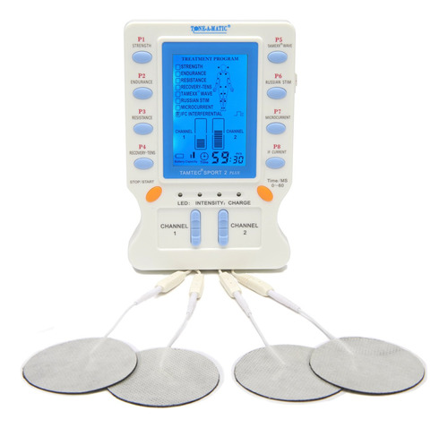 Estimulador Muscular Electrico Ems & Tens - 8 Programas, 12