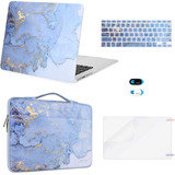 Funda Para Macbook Air 13 (a1369/a1466), Con Carcasa/marmol