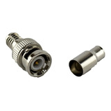 Ficha Conector Bnc Para Crimpear Coaxil Rg59 Cctv Esdj