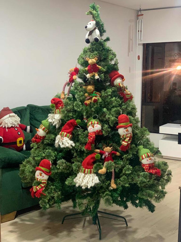 Árbol De Navidad + 14 Muñecos De Peluche