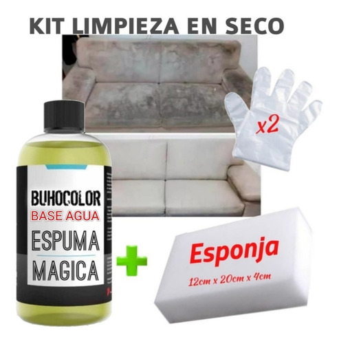 Espuma Limpia Tapizados 440cc Pana Alfombras Tela Cuero Etc