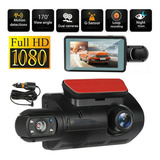 Car Dash Cam Hd Dual Lens Night Vision Driving Recorder