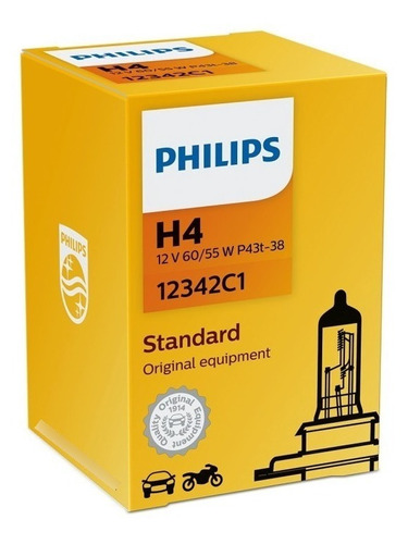 Lampara H4 Hs1 Philips Standard 12v 35w 35w Motos Wagner 