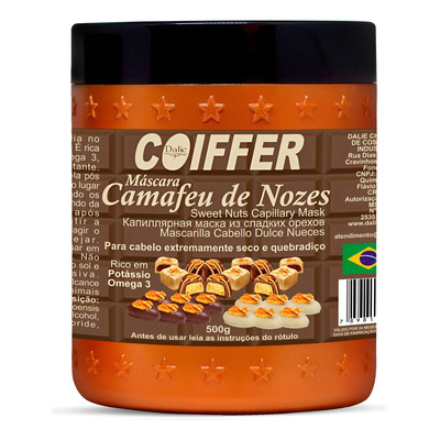 Mascara Camafeu De Nozes Hidratação Coiffer 500g Crescimento | Parcelamento sem juros