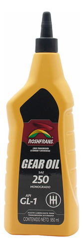 Aceite Transmision Estandar Sae 250 Gear Oil 950ml Roshfrans