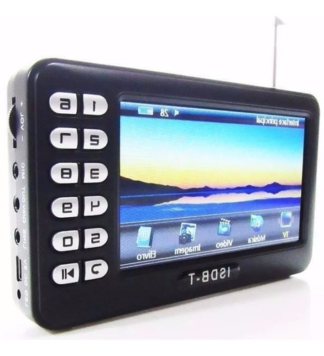 Tv Digital Portatil 4.3 Micro Sd Video Pendrive Radio Fm E91