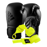 Kit Guantes De Boxeo adidas Mas Par De Vendas Thai Kick 