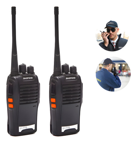 Kit 2 Radio Walk Talk Baofeng 777s Ht Comunicador 16 Ch 12km