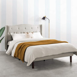 Mellow Amabel  Cama Tapizada Con Plataforma, Moderno Ca...