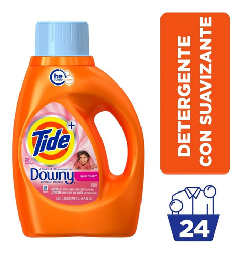 Detergente Concentrado Tide Downy Clean Breeze 1.36lts 