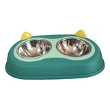 Plato Bowl Comedero Bebedero Plástico Mascotas Gatos Perros