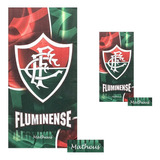 Kit 1 Toalha D Banho + Toalha Rosto Fluminense Personalizada