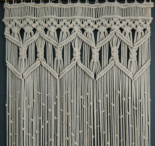 Cortina Decorativa - Separador De Ambientes - Panel Macramé