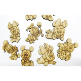 20 Formas Minnie 5cm Mdf Fibrofacil Souvenirs Candybar Bebe