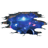Amaonm Creativo 3d Azul Cosmic Galaxy Tatuajes De Pared Extr