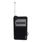 Mini Radio Portatil Am Fm De Bolso Preto Lucky Mk13