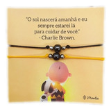 Pulseira Da Amizade Magnética Imã Snoopy Charlie Brown Amigo