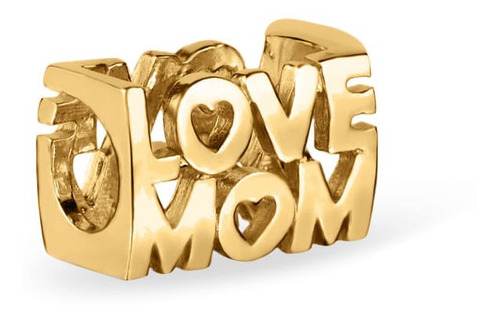 Separador Life Love Mom Com Banho Ouro Amarelo 895