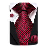 Set De Corbata Hi-tie, 160cm, De Seda, P/ Hombres, X3 Pie...