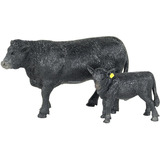 Big Country Toys Angus Vaca Y Becerro - Escala 1:20 - Pintad