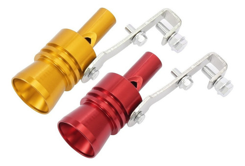 Silenciador Turbo Escape Simulador Silbato Rojo Amarillo Xl