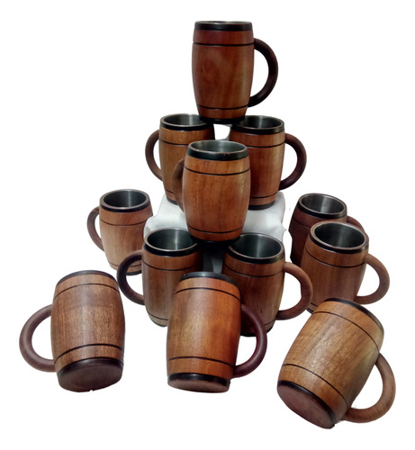 Chop´s De Madera Con Vaso De Acero Inoxidable X12