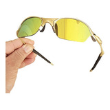 Oculos De Sol Metal Romeo 2 Dourada 24k Polarizada Juliet