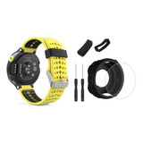 Pulseira Silicone, Capa, Película + 2 Anéis Para Garmin 235