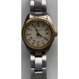 Relógio Jean Vernier Automático Antigo Aço Ouro Prata Swiss