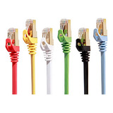 Cable Ethernet Cat 7 De 1 Pie Y 6 Unidades (velocidad Máxima