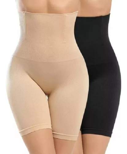 2pz Panty Faja Short Reductora Abdomen Moldeadora Para Mujer