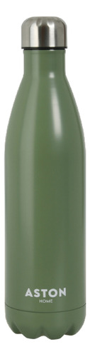 Aston Botella 750 Ml De Acero Inoxidable Térmica Deportiva Color Verde