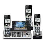 Telefono Inalambrico Triple Vtech Pantalla Conectas Celular Color Plateado