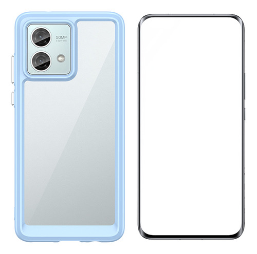 Funda Para Moto G84 5g Silicona Tener Vidrio Membrana