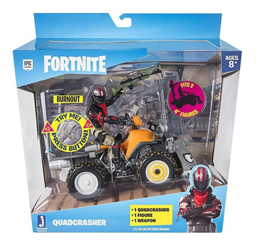 Brinquedo Veiculo Com Figura Fortnite Quadcrasher Sunny 2150