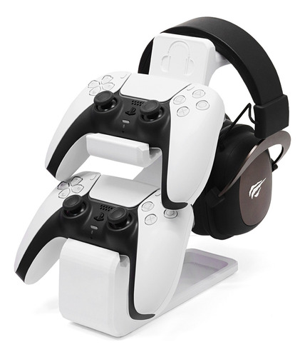 Suporte Para 2 Controles De Playstation 5 E Suporte Headset 